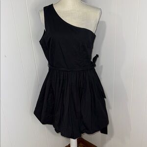 TCEC Black One-Shoulder Dress